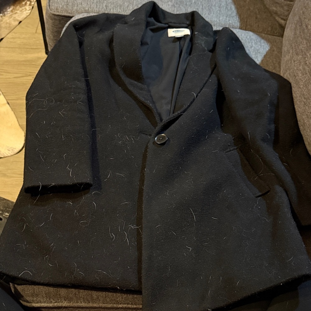 Old Navy Black Women's Coat with Classic Label